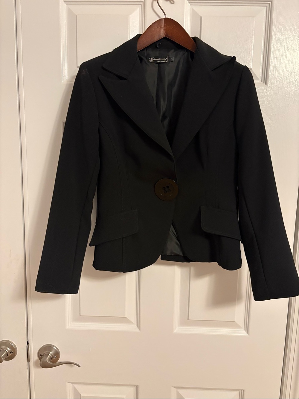 Rinascimento Black Single-Button Tailored Blazer